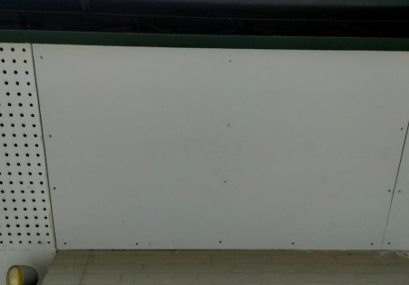 軒天張り替え完了　塗装の下準備